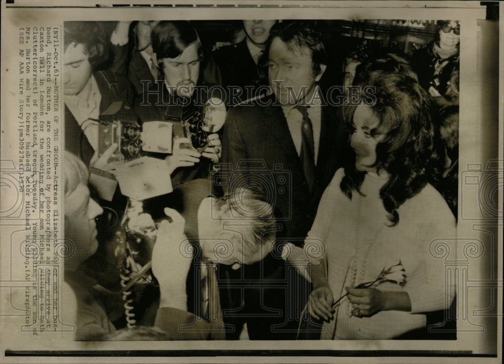 1970 Press Photo Actor Elizabeth Taylor Richard Burton - RRW02703 - Historic Images