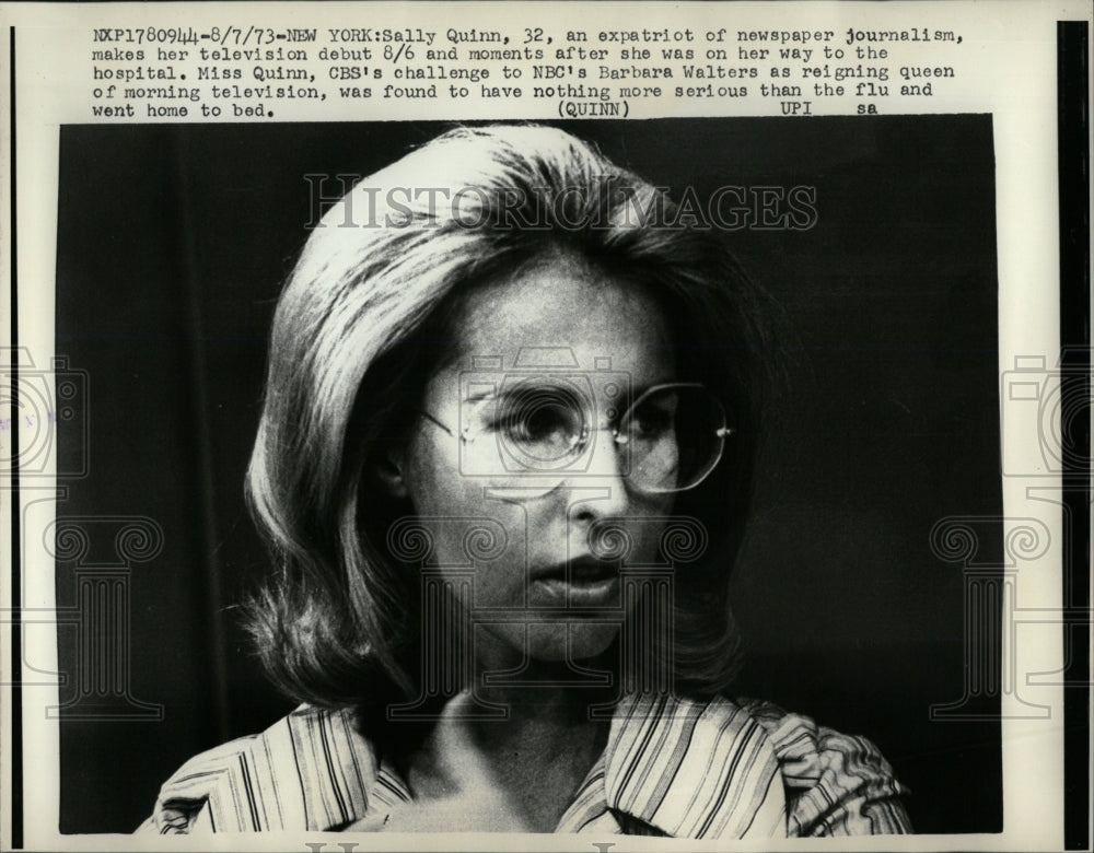 1973 Press Photo Sally Quinn American Journalist Author - RRW02903 - Historic Images