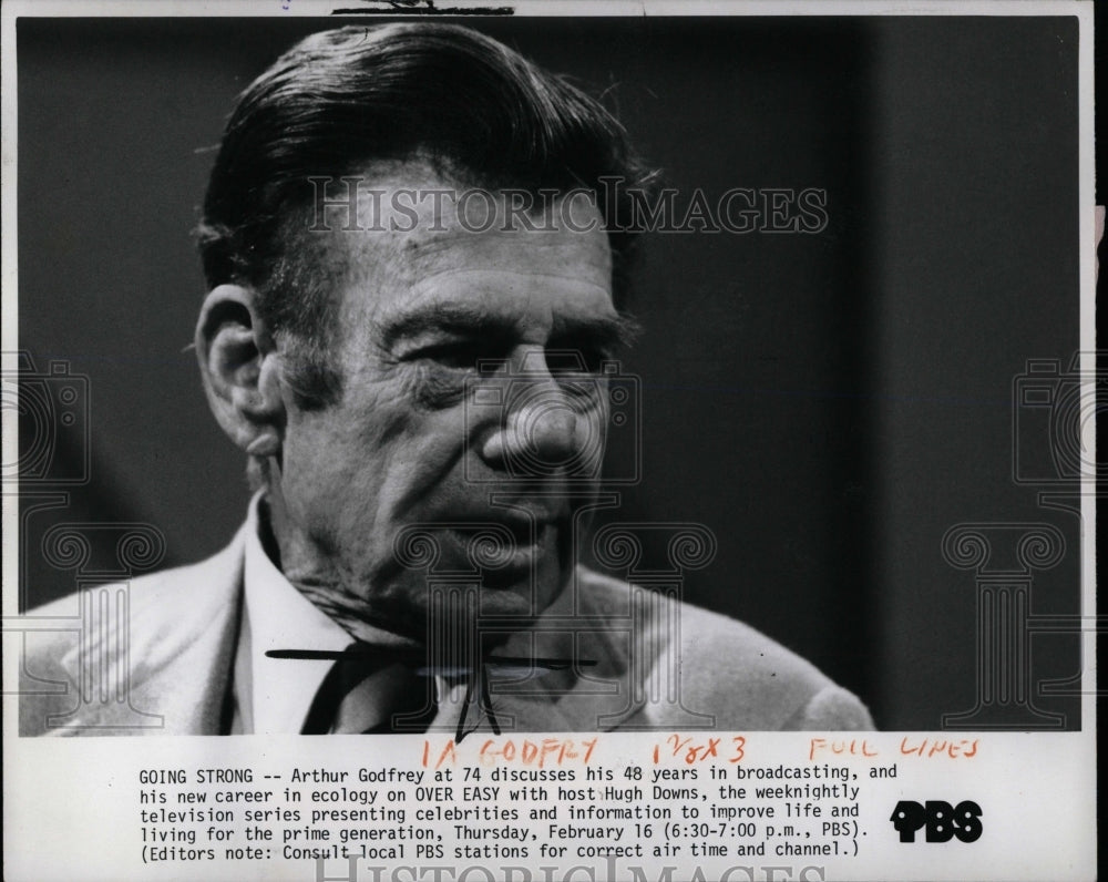 1978 Press Photo Arthur Godfrey &quot;Over Easy&quot; Hugh Downs - RRW02935 - Historic Images