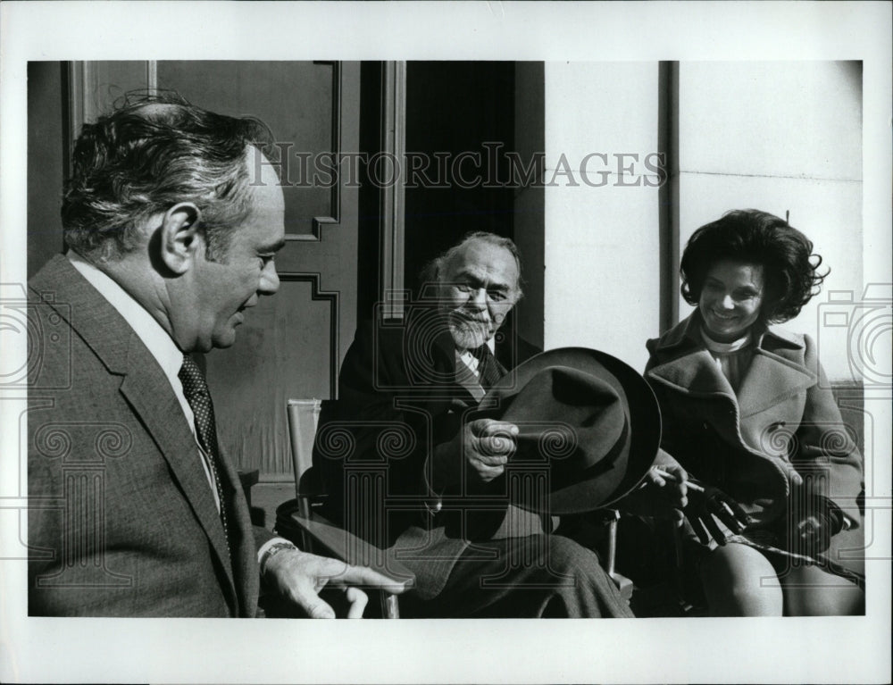 1971 Press Photo Actors Edward G Robinson Martin Balsam - RRW02945 - Historic Images