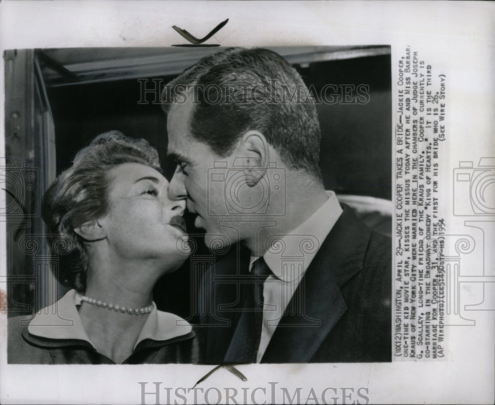 1954 Press Photo Jackie Coopers Third Wife Barbara - RRW02949 - Historic Images