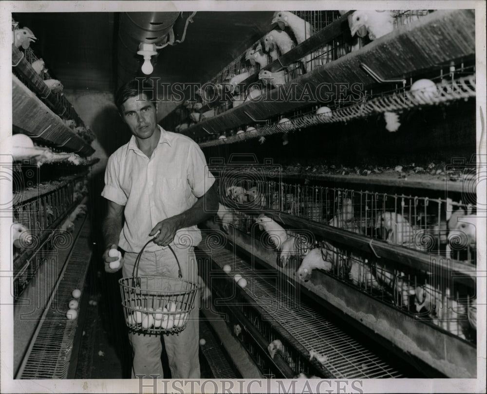 1963 Press Photo Vocational Rehab Program Chicken Coop - RRW03299 - Historic Images