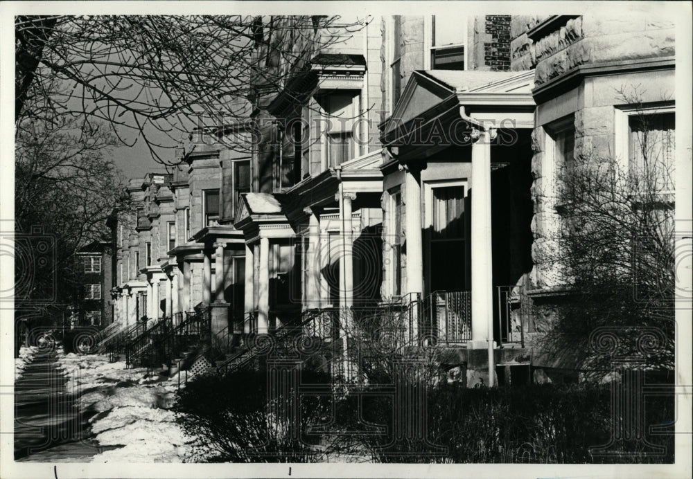 1978 Press Photo Chicago Neighborhood Edgewater Houses - RRW03319 - Historic Images