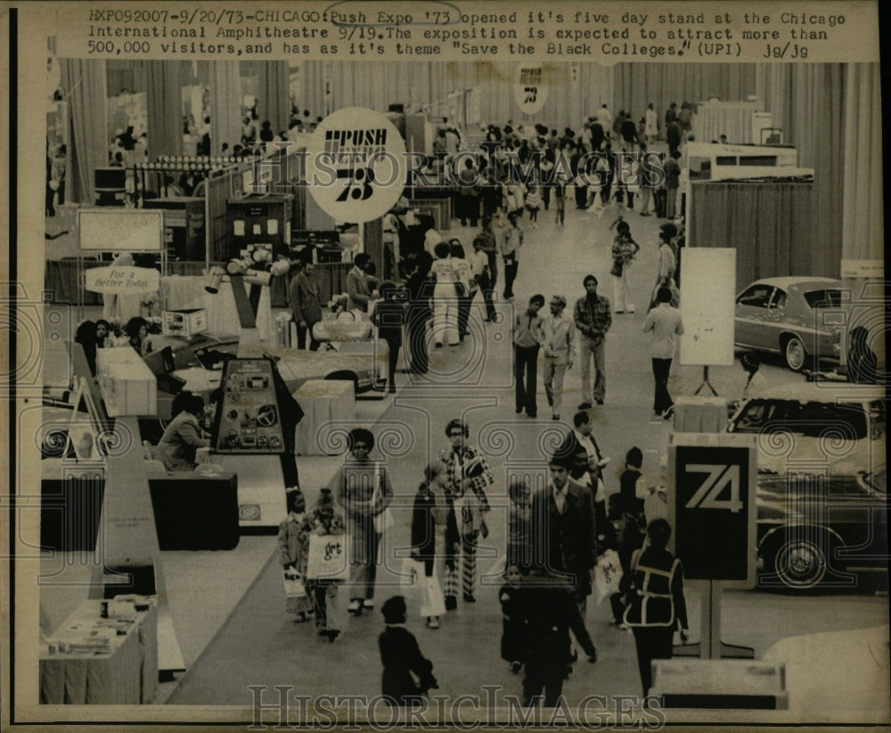 1973 Press Photo Chicago Push Expo International - RRW03353 - Historic Images