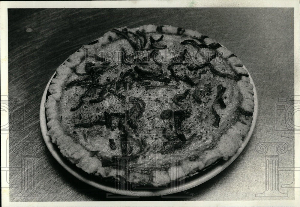 1980 Press Photo Quiche Gitanes Restaurant Chef Reevis - RRW03367 - Historic Images