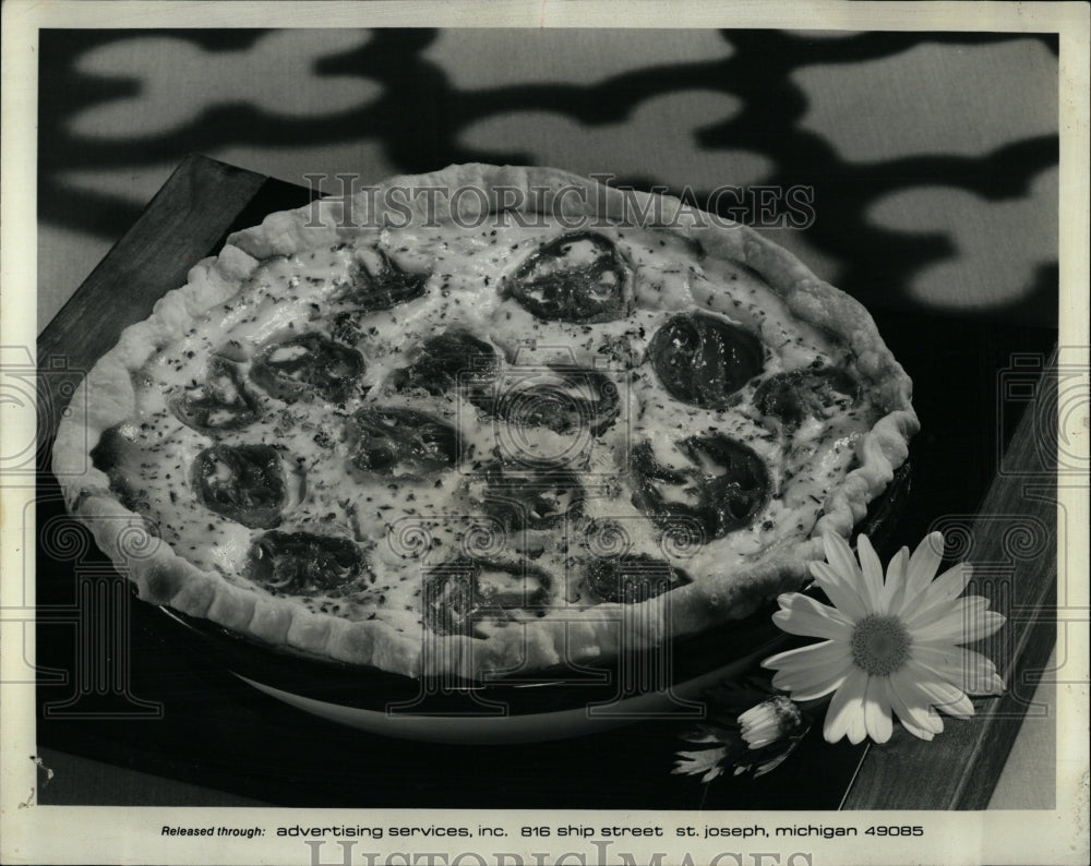 1970 Press Photo Tomato Quiche - RRW03383 - Historic Images