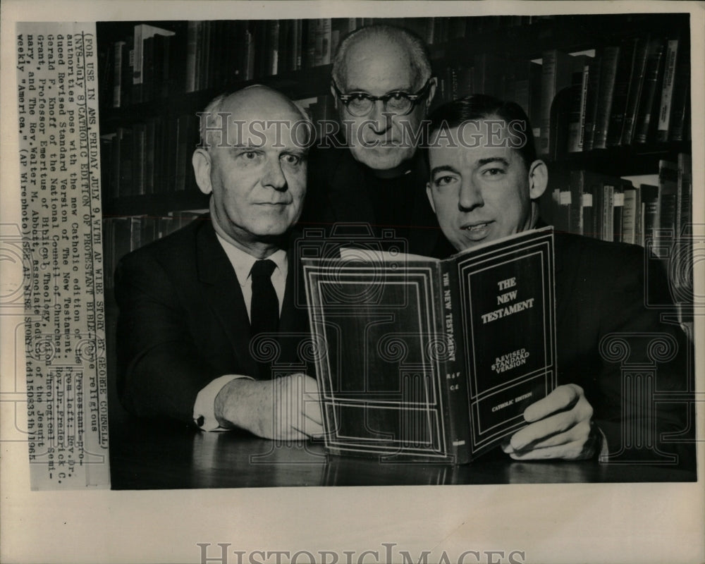1965 Press Photo Catholic Edition Revised Stand Bible - RRW04031 - Historic Images