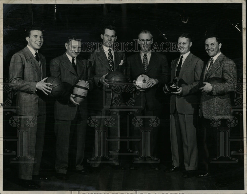 1950 Press Photo Beloit College Sports Coaches - RRW04171 - Historic Images