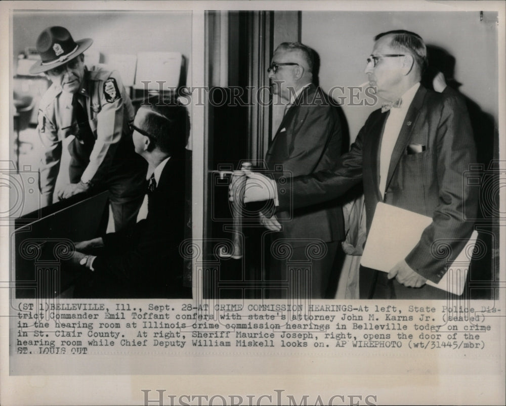 Press Photo State Police District Commander John Karns - RRW04183 - Historic Images