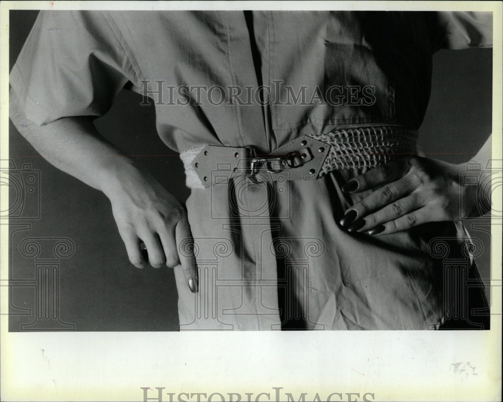 1984 Press Photo Fashion belts - RRW04425 - Historic Images