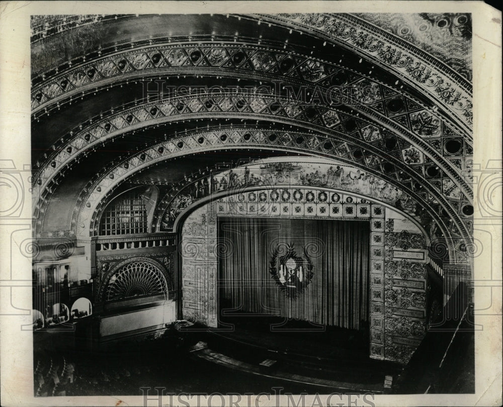 1961 Press Photo Auditorium Theater second balcony View - RRW04681 - Historic Images