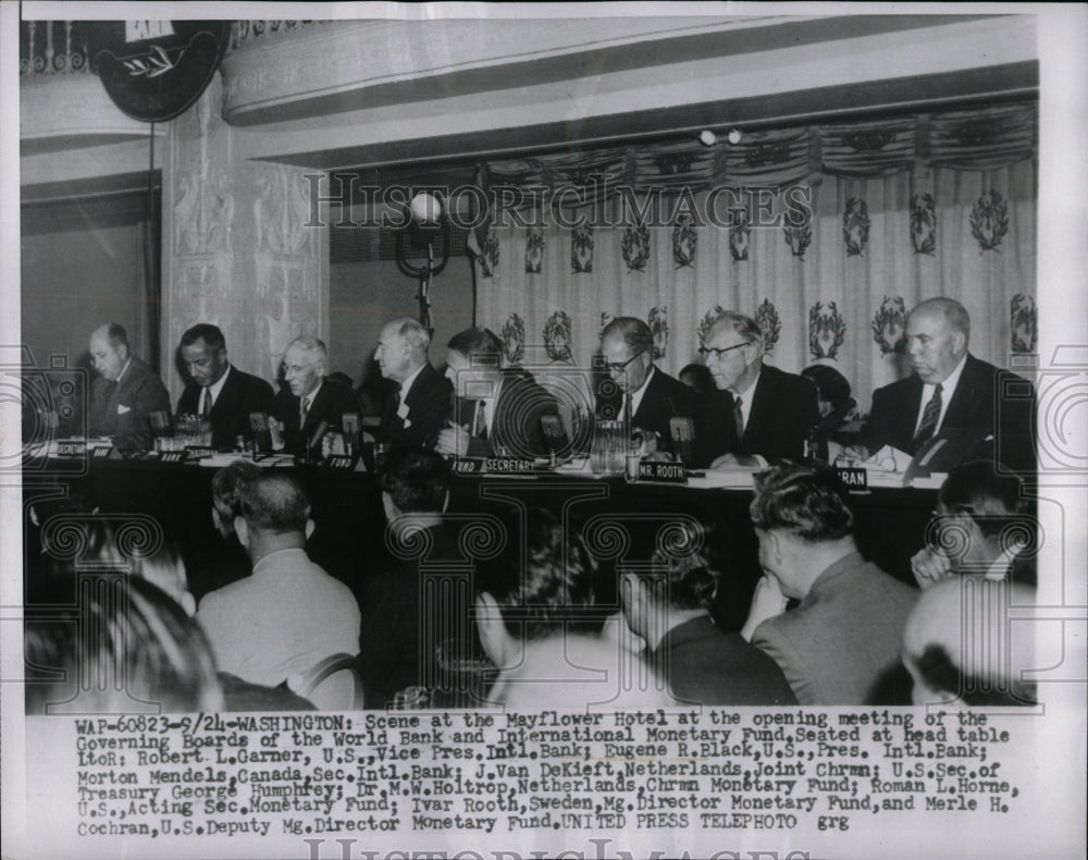 Press Photo Mayflower Hotel World Bank Monetary fund - RRW04713 - Historic Images