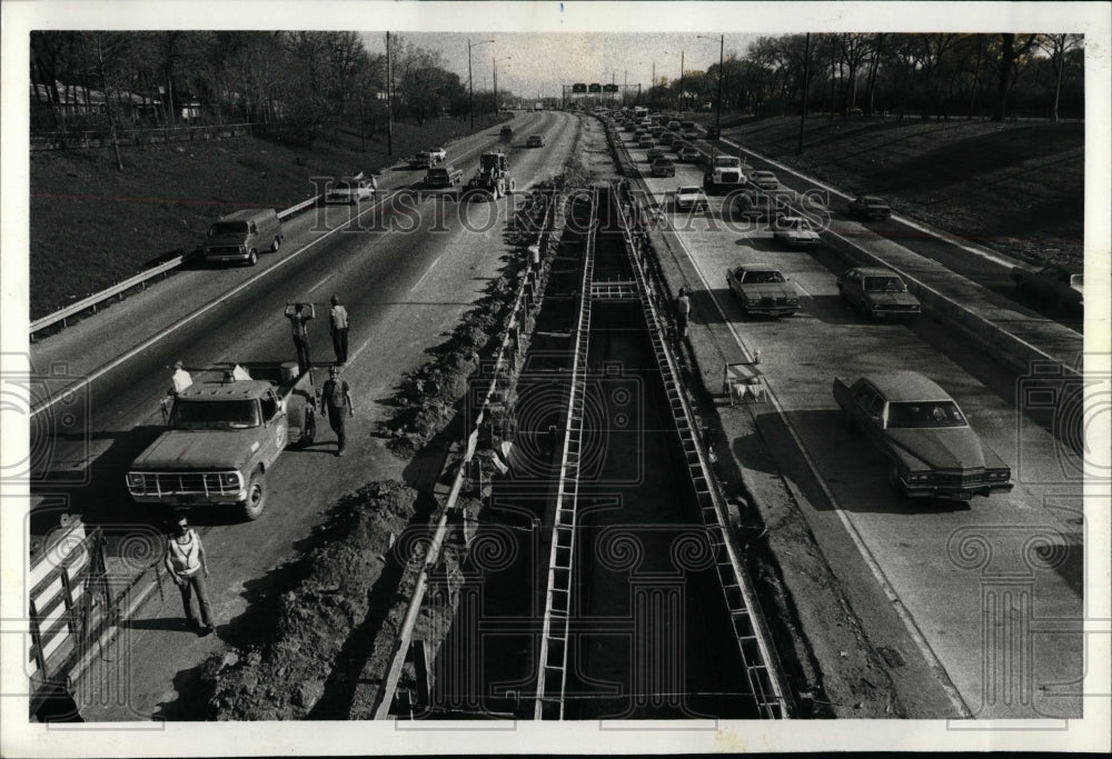 1980 Press Photo South land TrafficsTouchy west lanes - RRW04903 - Historic Images