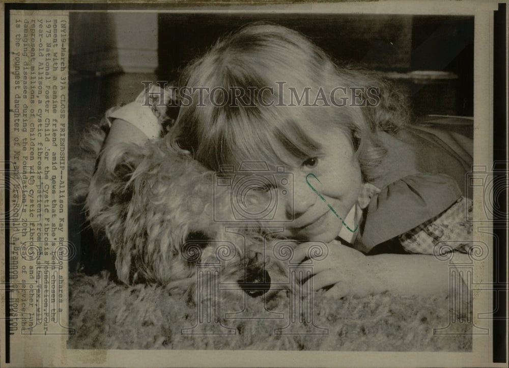 Press Photo Allison Kay Brannon Cystic fibrosis Canine - RRW05065 - Historic Images