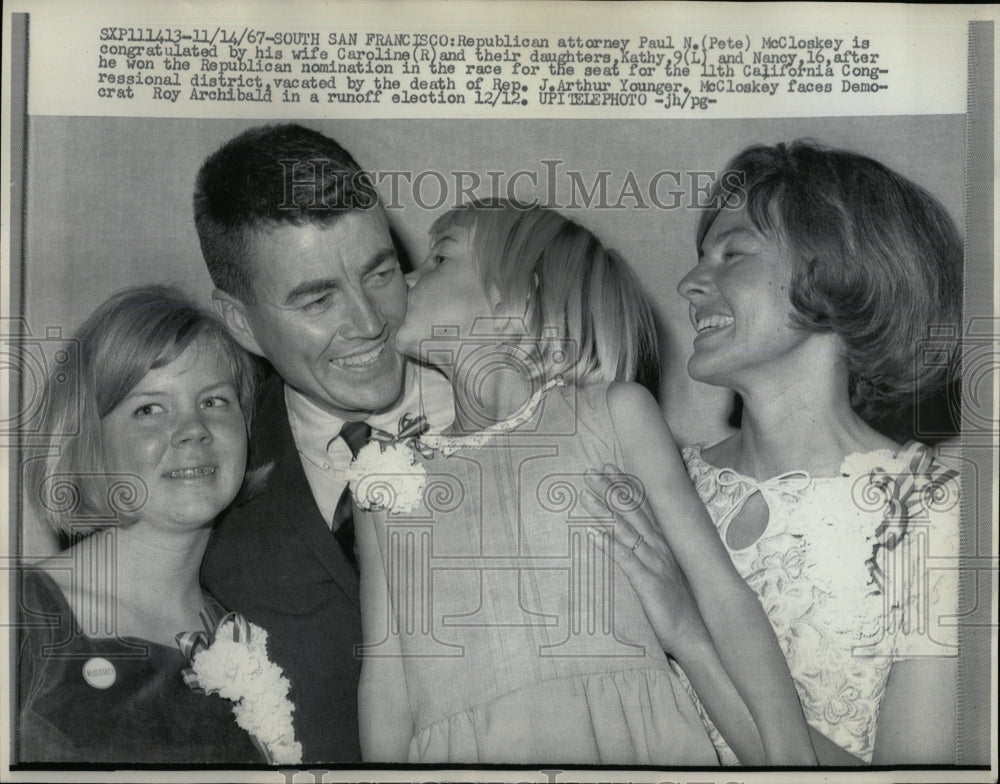 1967 Press Photo Paul N McCloskey Republican Attorney - RRW05689 - Historic Images