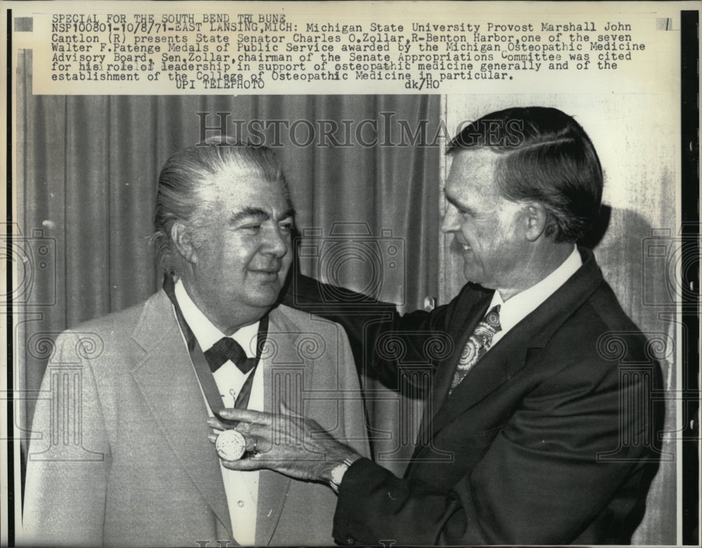 1971 Press Photo State Senator Charles O. Zollar Mich - RRW05709 - Historic Images