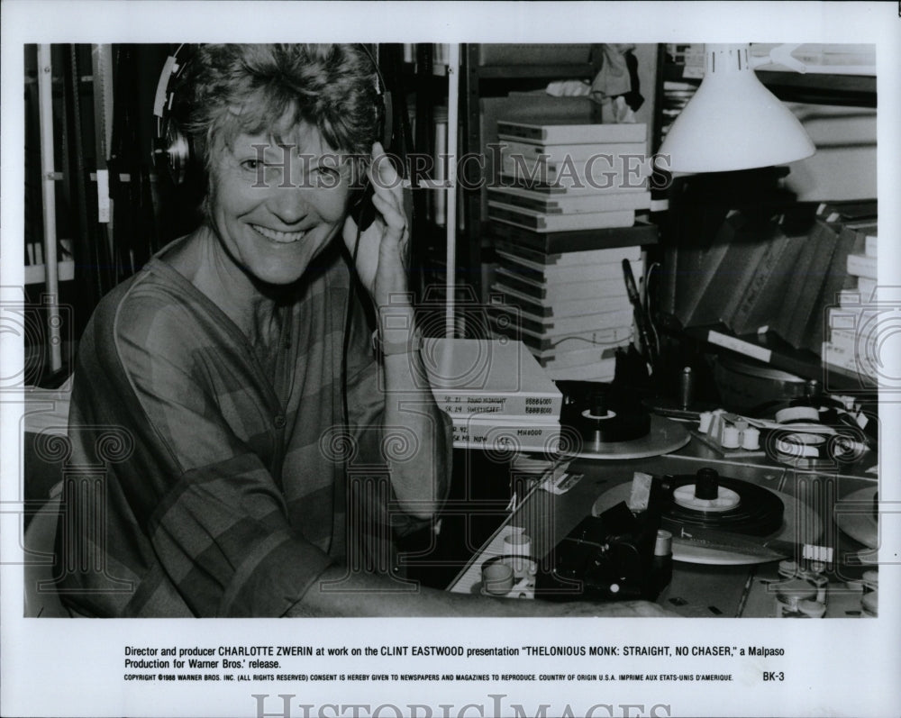 1990 Press Photo Director producer Charlotte Zwerin - RRW05715 - Historic Images