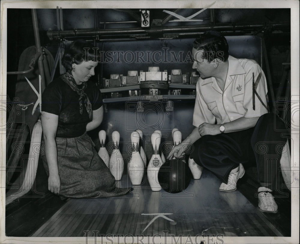 1950 Press Photo Bowling Schools - RRW05721 - Historic Images