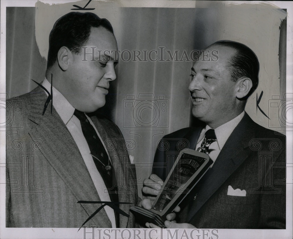 1953 Press Photo Troy H Browning Foreign Trade Award - RRW05757 - Historic Images