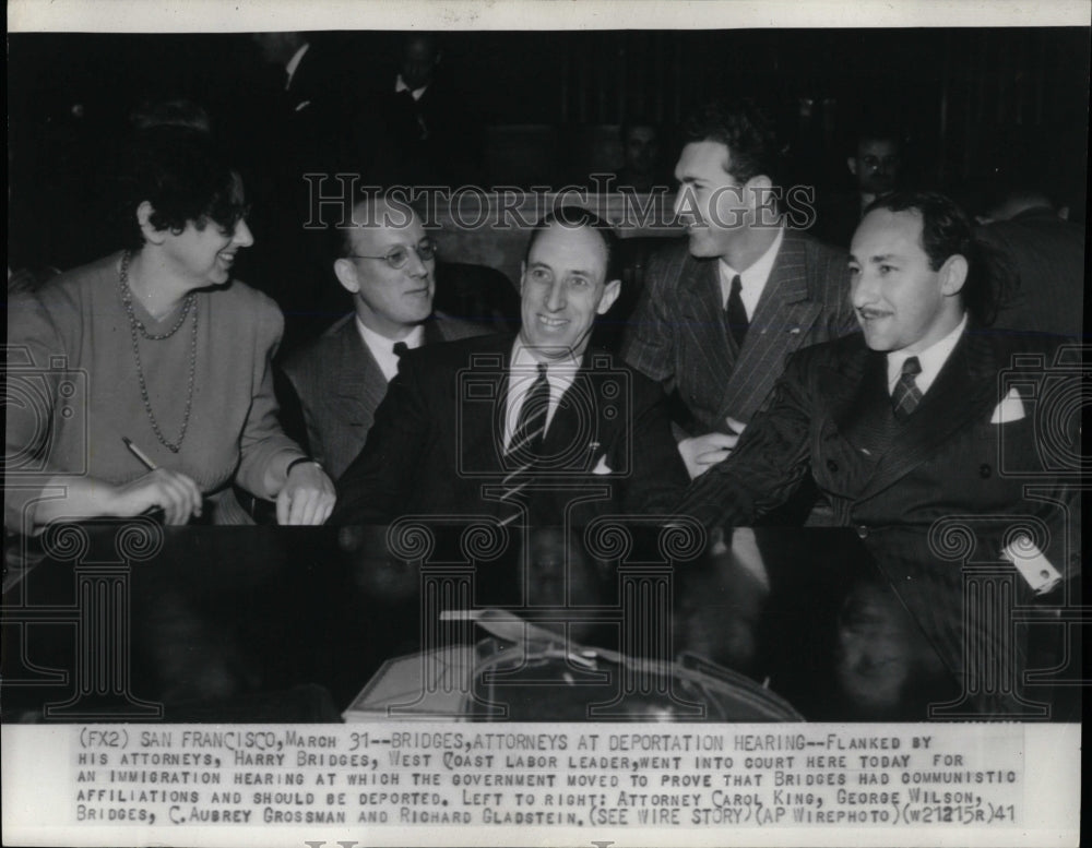 1941 Press Photo Harry Bridges Union Leader - RRW05989 - Historic Images