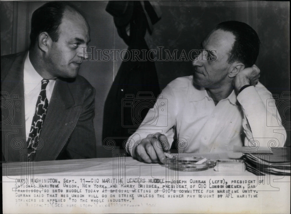 1946 Press Photo Joseph Harry CIO committee Maritime - RRW05991 - Historic Images