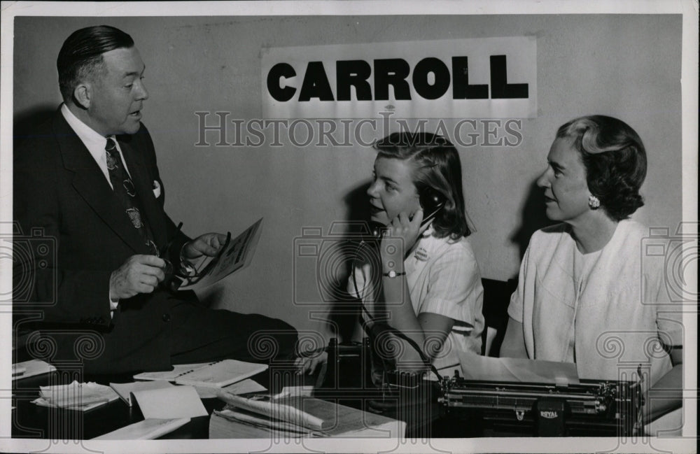 1954 Press Photo Sen John A. Carroll US Representative - RRW06059 - Historic Images