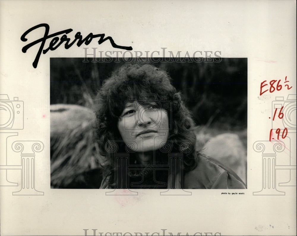 1985 Press Photo Ferron Folksinger - RRW06193 - Historic Images