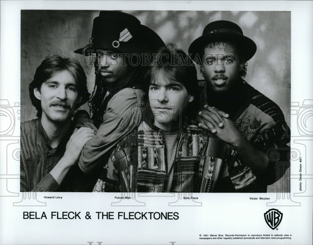 1991 Press Photo Bela Fleck and Flecktones blu-bop band - RRW06237 - Historic Images
