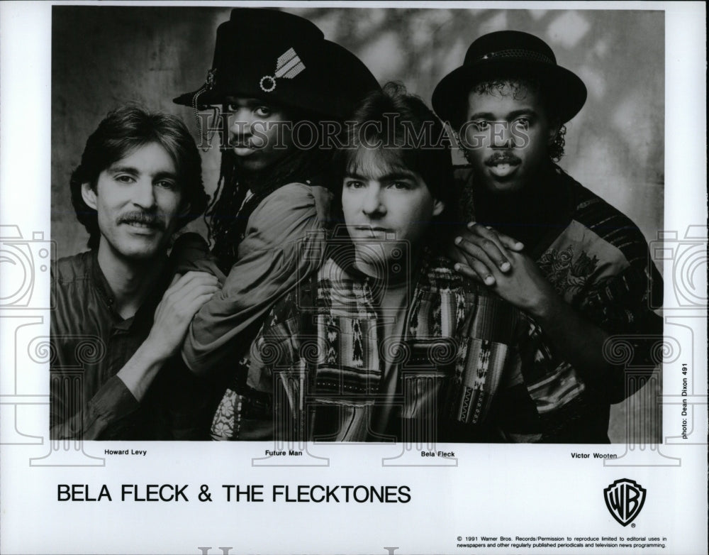 1991 Press Photo Bela Fleck The Flecktones Music Group - RRW06239 - Historic Images