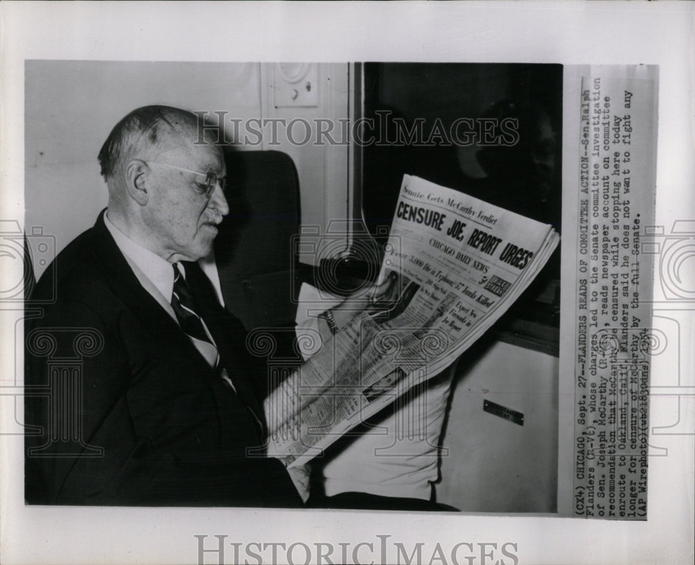 1954 Press Photo Vermont Senator Ralph Flanders - RRW06247 - Historic Images