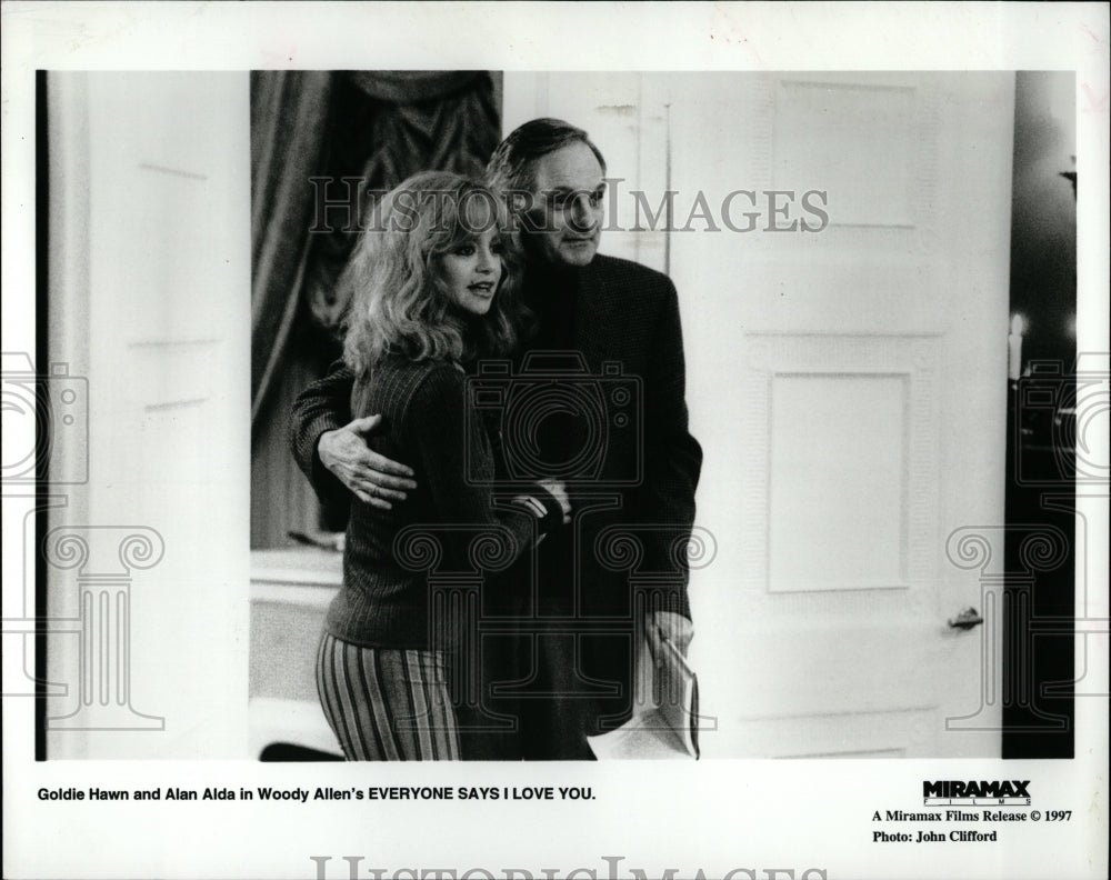 1999 Press Photo Actors Goldie Hawn and Alan Alda - RRW06325 - Historic Images