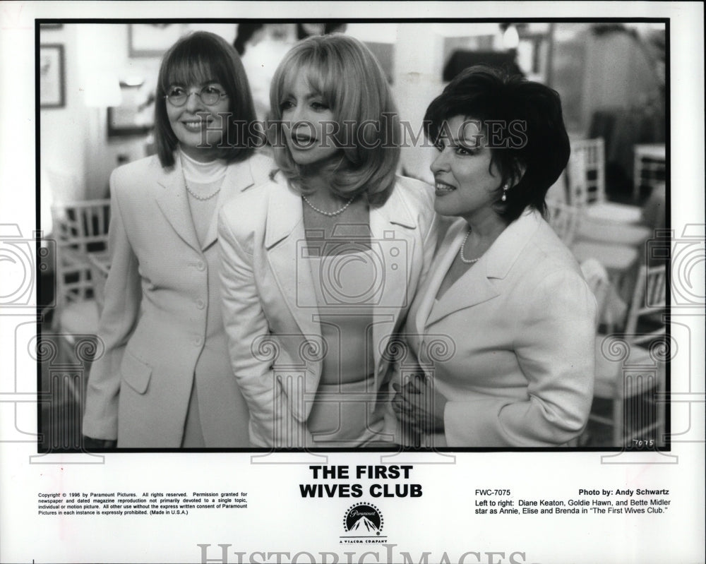 1997 Press Photo Diane Keaton Goldie Hawn Bette Midler - RRW06327 - Historic Images