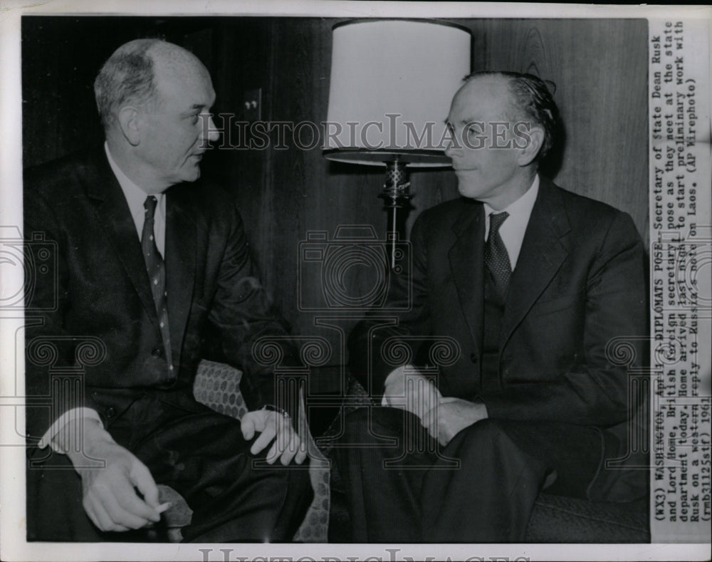 1961 Press Photo British Secretary Lord Home - RRW06409 - Historic Images