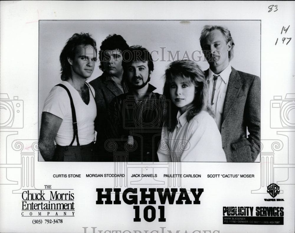 1986 Press Photo Highway 101 Country Music Band Group - RRW06525 - Historic Images