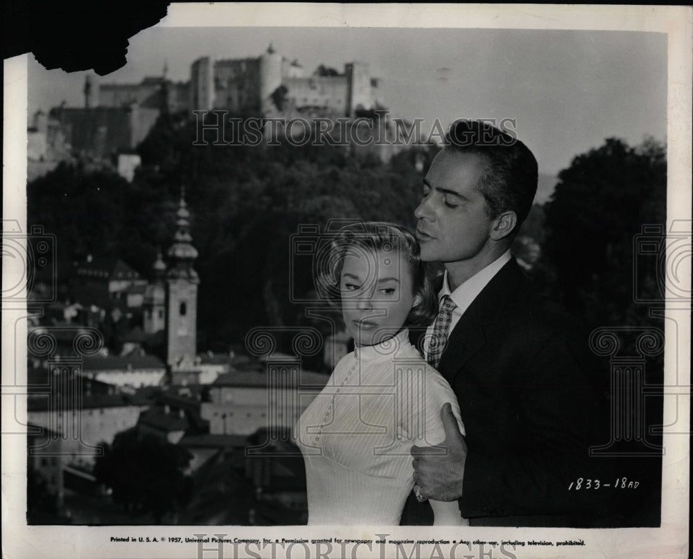 1957 Press Photo Rossano Brazzi June Allyson Actress - RRW06547 - Historic Images