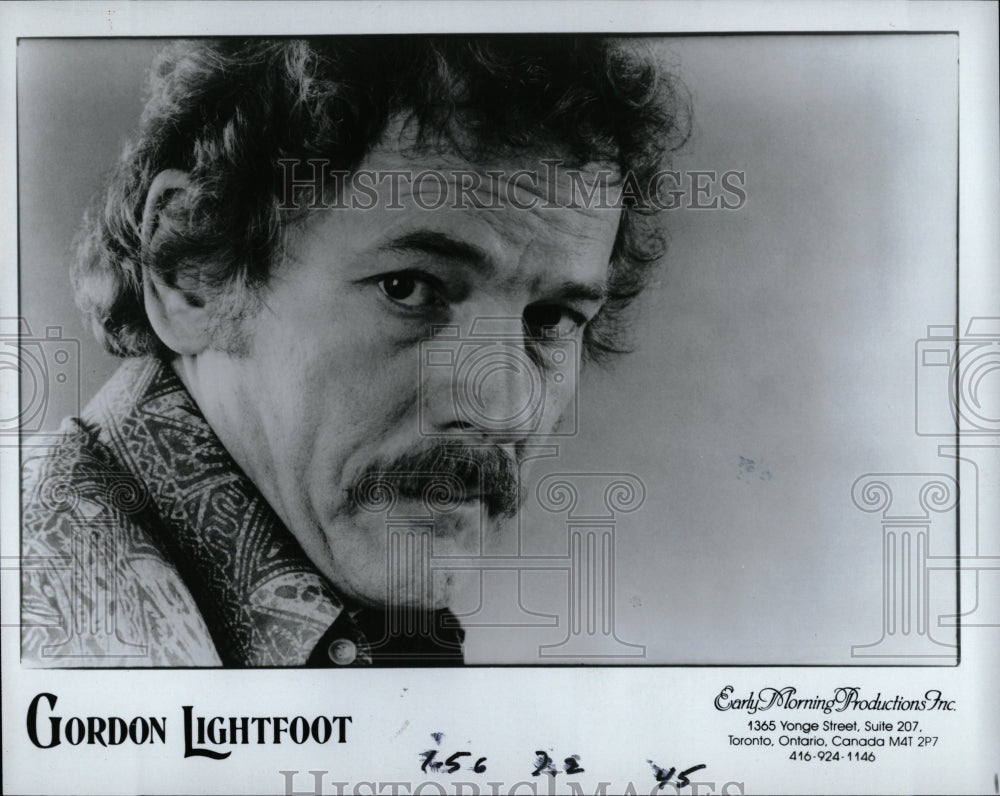 1987 Press Photo Gordon Lightfoot Singer-Songwriter - RRW06639 - Historic Images