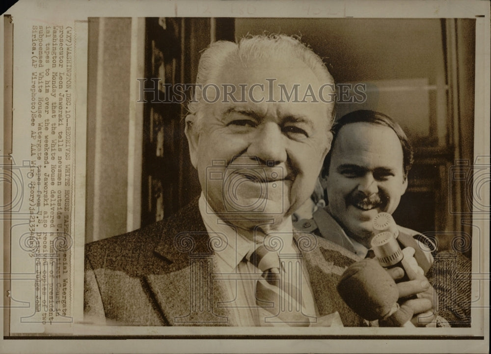 1973 Press Photo Watergate Prosecutor Leon Jaworski - RRW06695 - Historic Images