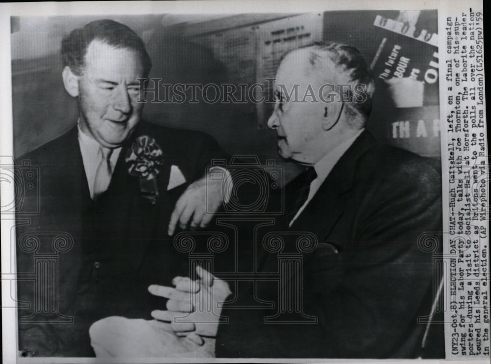 1959 Press Photo Hugh Gaitskell,Laborite leader - RRW06811 - Historic Images