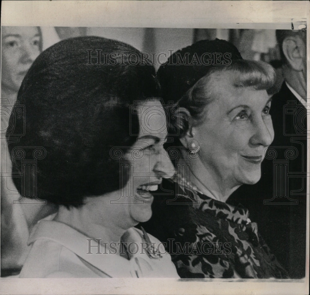 1966 Press Photo FIrst Ladies Mrs. Johnson &amp; Eisenhower - RRW06935 - Historic Images