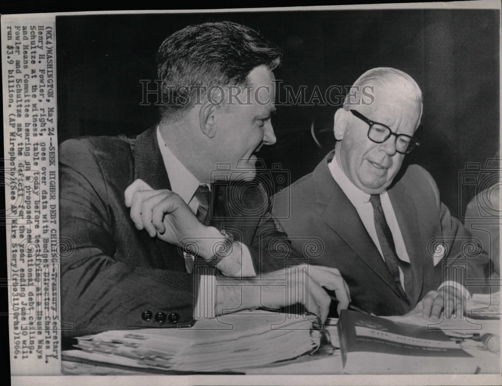 1966 Press Photo Seeking Higher Debt Ceiling - RRW06995 - Historic Images