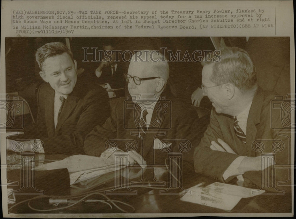 1967 Press Photo Sec of Treas H Fowler Tax Increase - RRW06997 - Historic Images