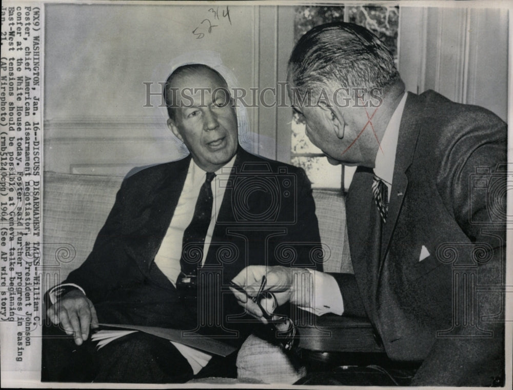 1964 Press Photo William C Foster,disarmament negtr - RRW07019 - Historic Images