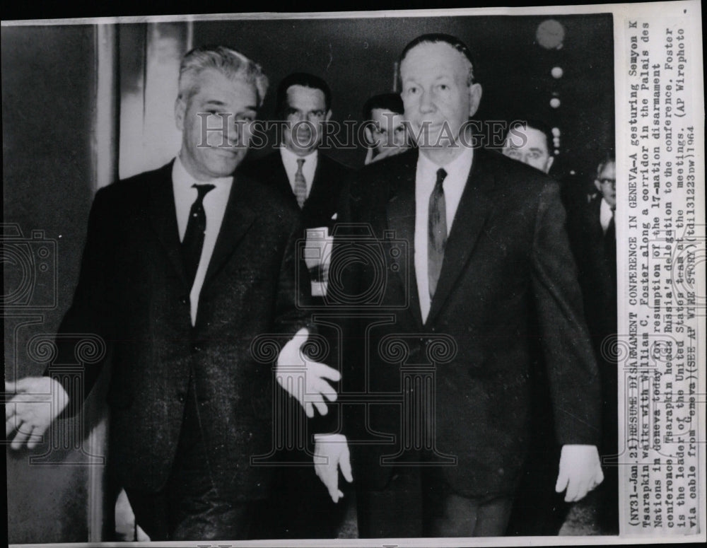 1964 Press Photo Disarmament Conference Geneva - RRW07023 - Historic Images