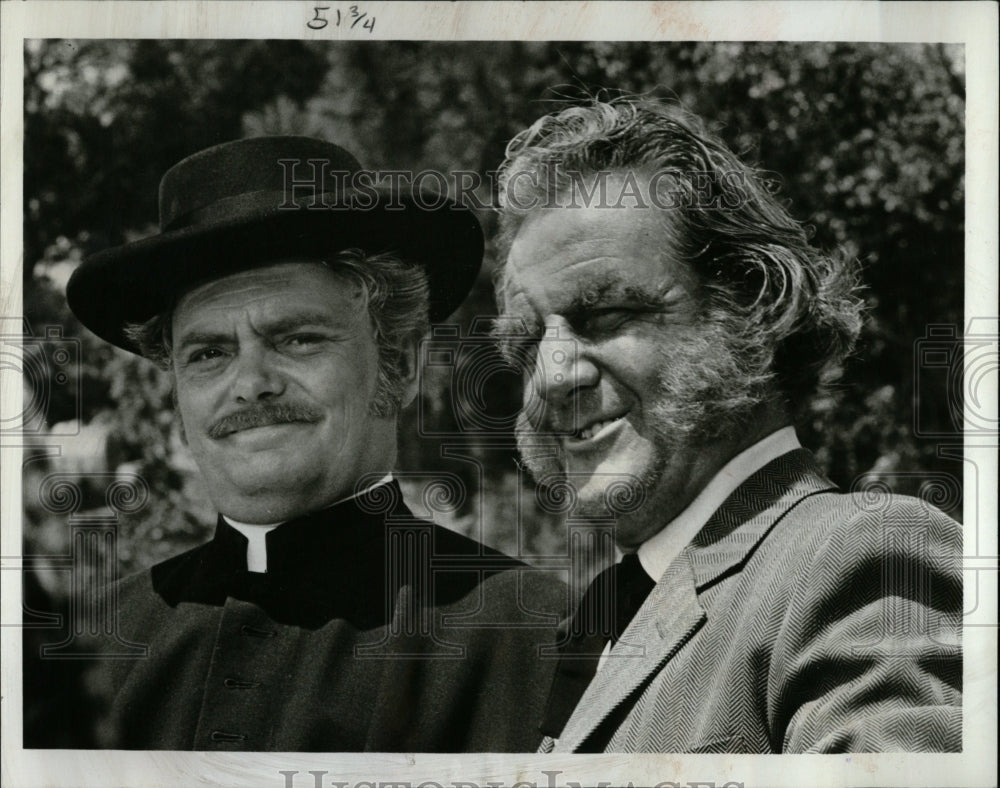 1969 Press Photo Bernard Fox and Henry Beckman,actors - RRW07027 - Historic Images