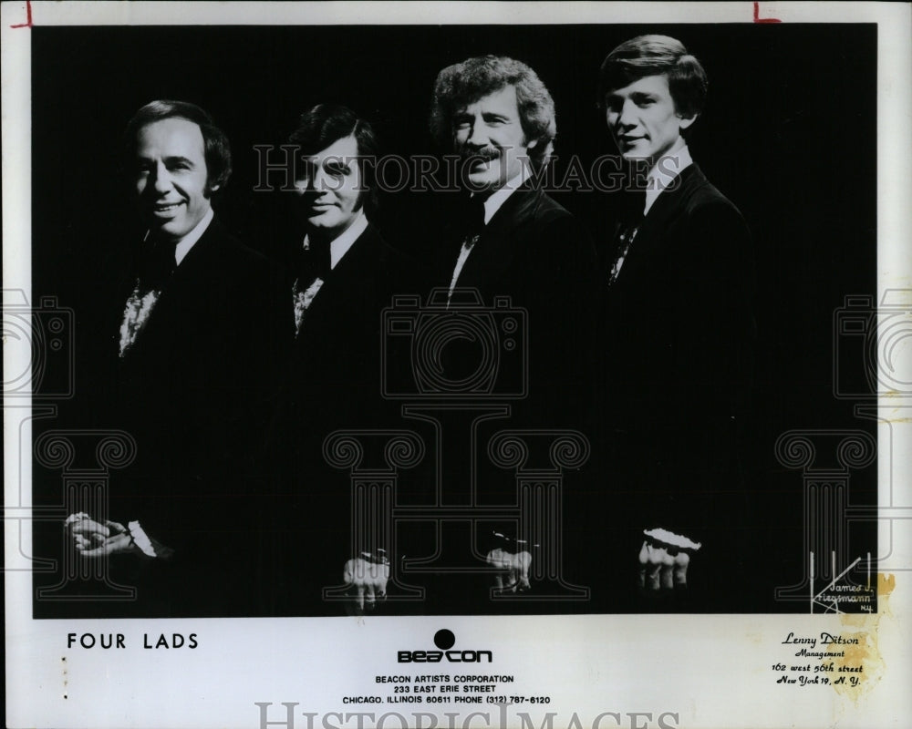 1975 Press Photo Four Lads - RRW07061 - Historic Images