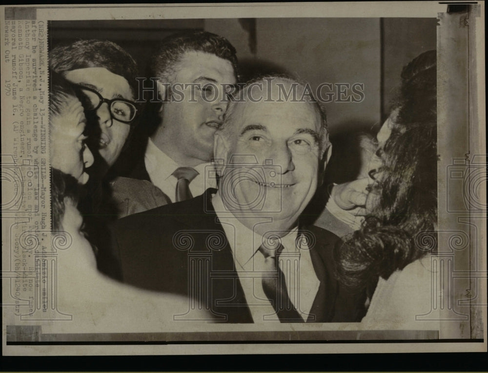 1970 Press Photo Newark Mayor Hugh Addonizio Election - RRW07111 - Historic Images