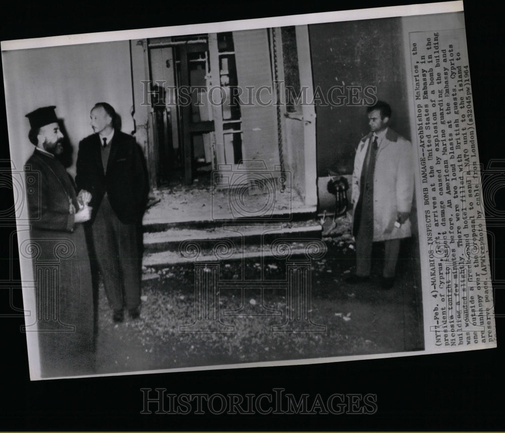 1964 Press Photo Archbishop Makarios President of Cypru - RRW07125 - Historic Images