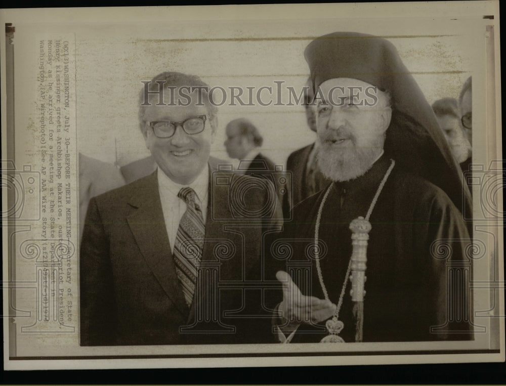 1974 Press Photo Archbishop Makarios - RRW07141 - Historic Images