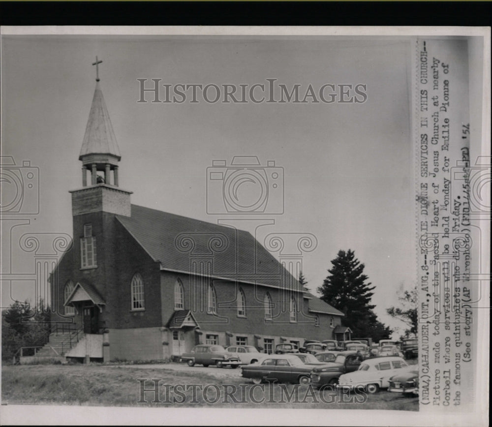 1954 Press Photo Sacred Heart Of Jesus Church - RRW07181 - Historic Images