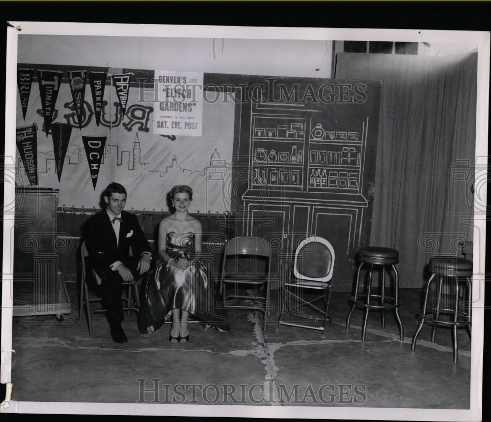 1955 Press Photo Fred and Fae &quot;Soda Shoppe&quot; - RRW07201 - Historic Images